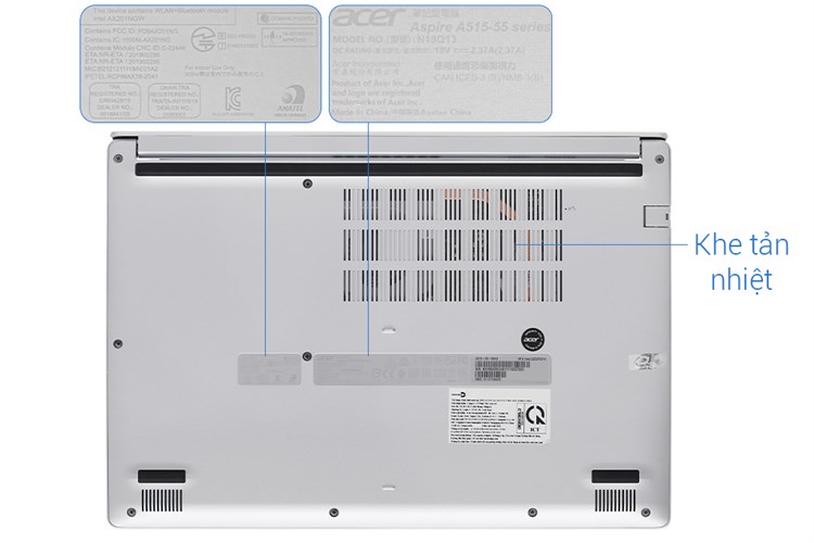 Laptop Acer Aspire A515 55 55HG i5 1035G1/8GB/512GB/Win10 (NX.HSMSV.004) Màu Bạc