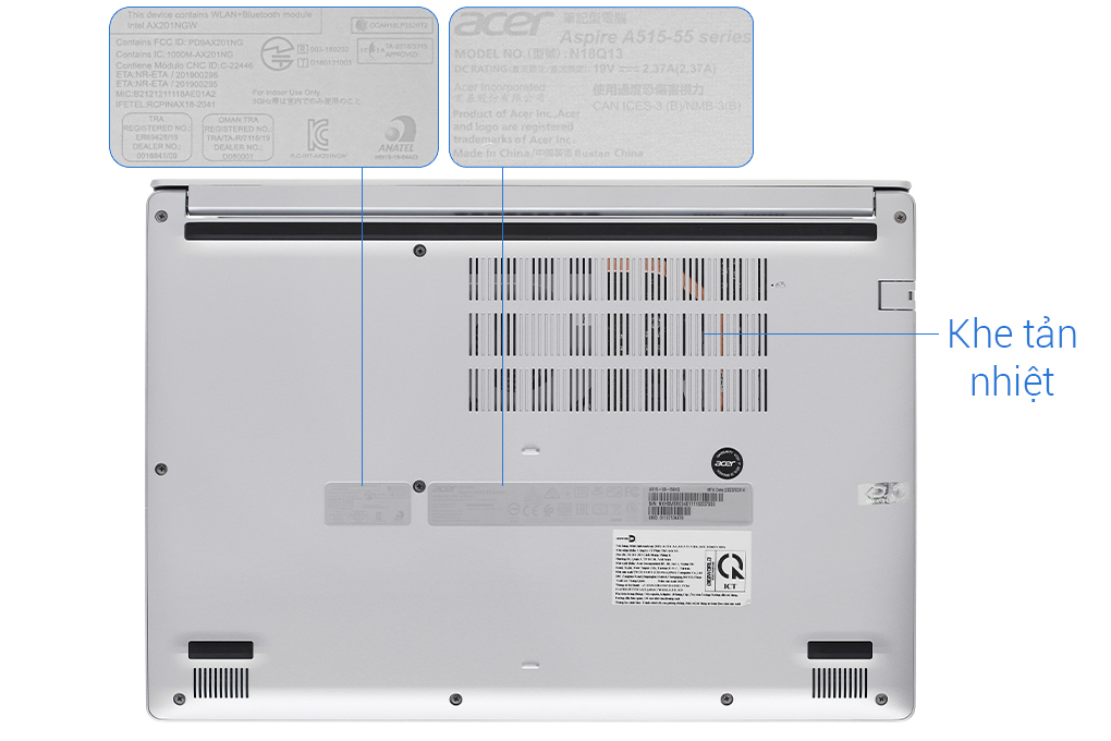 Laptop Acer Aspire A515 55 55HG i5 1035G1/8GB/512GB/Win10 (NX.HSMSV.004) Màu Bạc