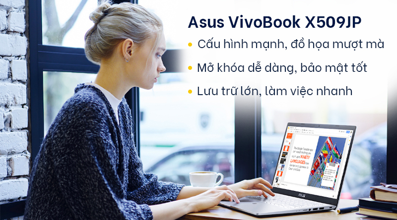 Laptop Asus VivoBook X509JP i5 1035G1/8GB/512GB/2GB MX330/Win10 (EJ023T)