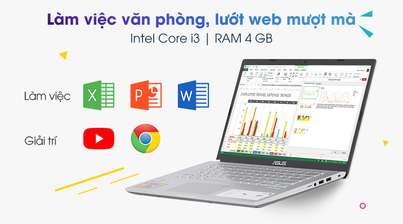 Laptop Asus VivoBook X409FA i3 8145U/4GB/256GB/Win10 (EK468T)