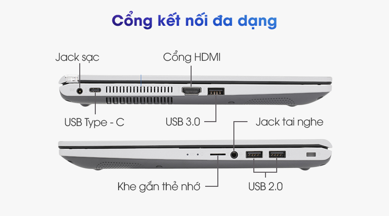 Laptop Asus VivoBook X409FA i3 8145U/4GB/256GB/Win10 (EK468T)