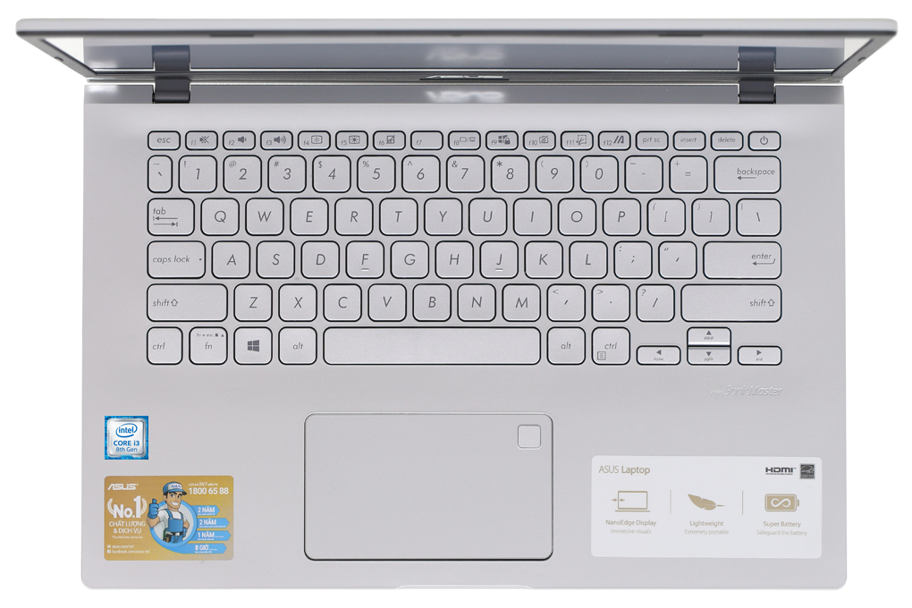 Laptop Asus VivoBook X409FA i3 8145U/4GB/256GB/Win10 (EK468T) Màu Bạc
