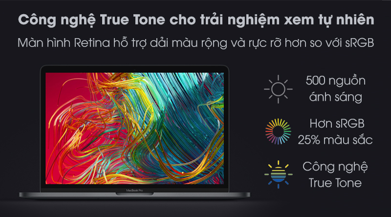 MacBook Pro Touch 2020 i5 (MWP72SA/A) | Màn hình Retina hiển thị siêu nét