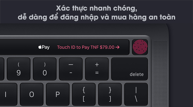 MacBook Pro Touch 2020 i5 (MWP72SA/A) | Touch ID giúp mở máy nhanh