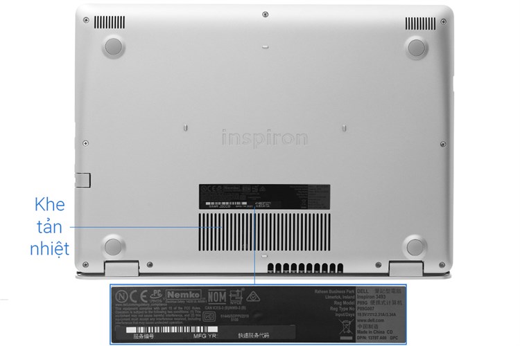 Laptop Dell Inspiron 3493 i5 1035G1/8GB/256GB/Win10 (N4I5122WA) Màu Bạc