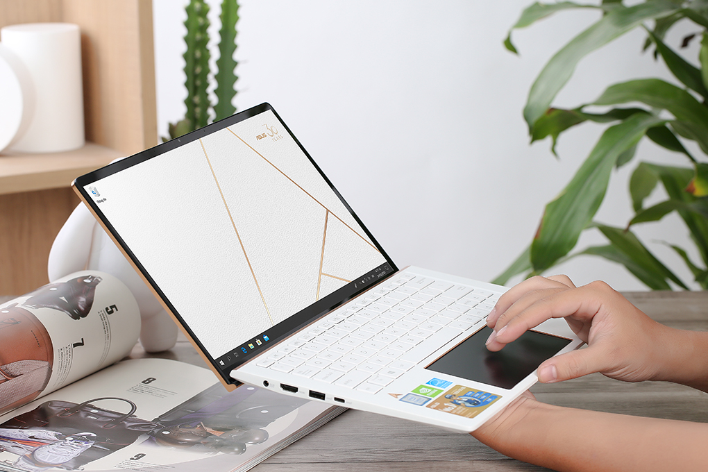 Laptop Asus ZenBook Edition 30 UX334FL i7 8565U/8GB/512GB/2GB MX250/Túi/Chuột/Win10 (A4057T) Màu Trắng