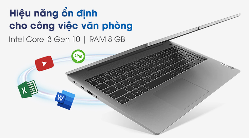 Laptop Lenovo IdeaPad Slim 5 15IIL05 i3 1005G1/8GB/512GB/Win10 (81YK004TVN)