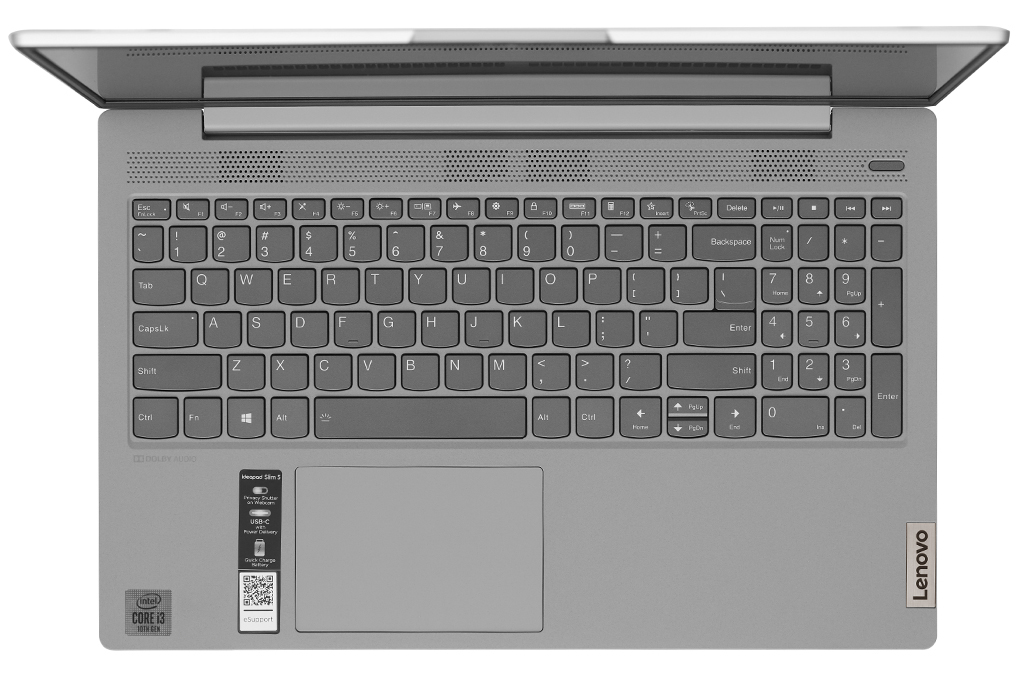 Laptop Lenovo IdeaPad Slim 5 15IIL05 i3 1005G1/8GB/512GB/Win10 (81YK004TVN) Màu Xám