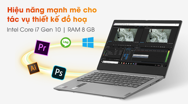 Laptop Lenovo IdeaPad Slim 3 14IIL05 i7 1065G7/8GB/512GB/Win10 (81WD0040VN)