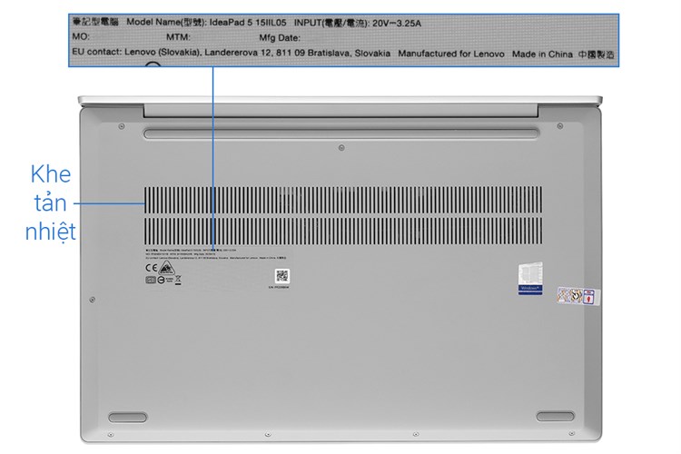 Laptop Lenovo IdeaPad Slim 5 15IIL05 i5/1035G1/8GB/512GB/2GB MX330/Win10 (81YK004UVN) Màu Xám