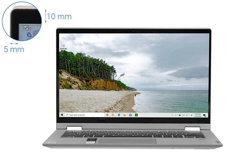 Laptop Lenovo IdeaPad Flex 5 14IIL05 i3 1005G1/8GB/512GB/Win10 (81X1001TVN) Màu Xám