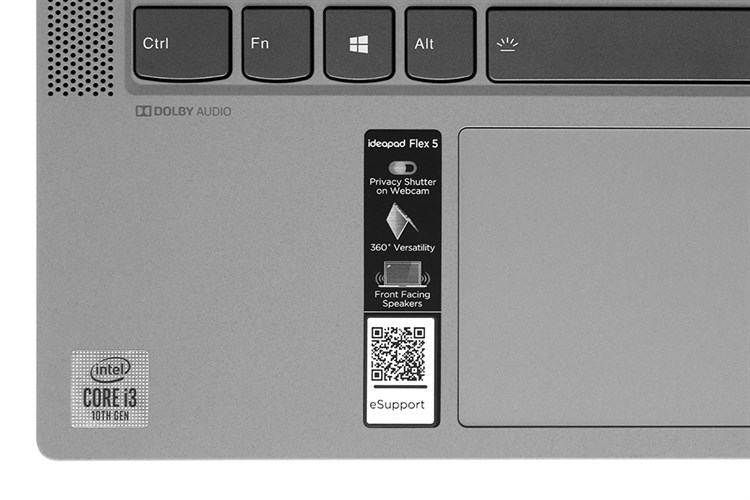 Laptop Lenovo IdeaPad Flex 5 14IIL05 i3 1005G1/8GB/512GB/Win10 (81X1001TVN) Màu Xám