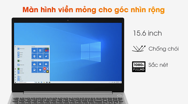 Laptop Lenovo IdeaPad 3 15IIL05 màn hình rộng rãi