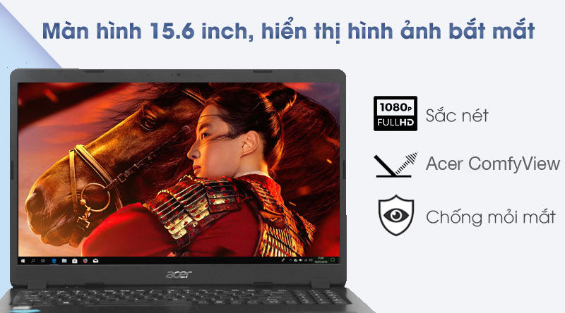 Acer Aspire A315 56 34AY i3 1005G1 (NX.HS5SV.007) - Hình ảnh