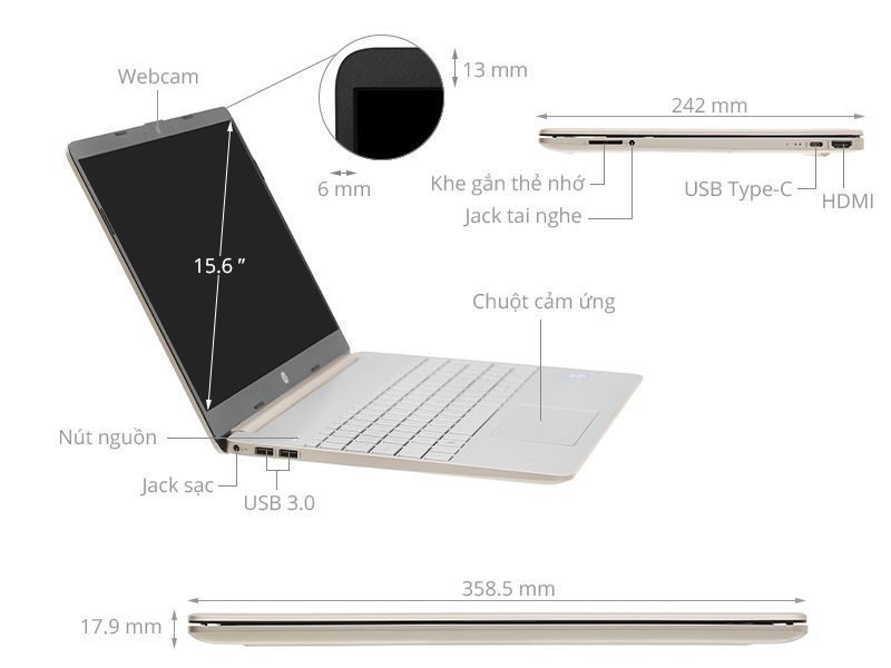 HP 15s fq0004TU N5000/4GB/512GB/Win10 (1A0D5PA)