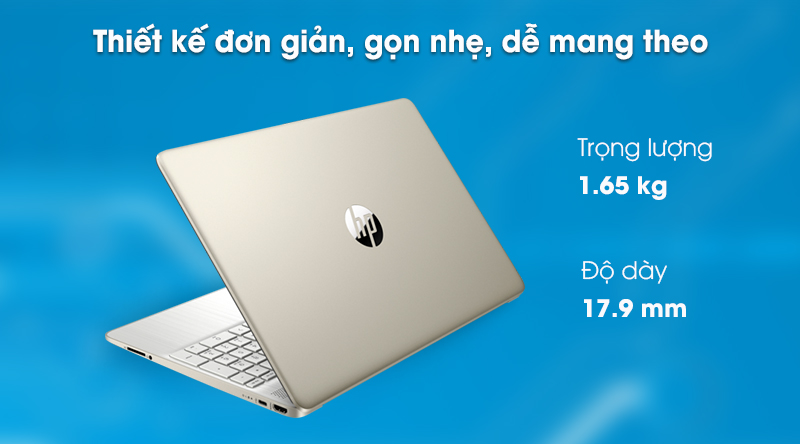 Laptop HP 15s fq0004TU (1A0D5PA) - Thiết kế