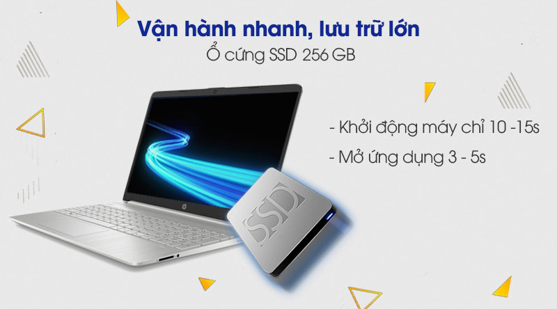 Laptop HP 15s fq1111TU i3 1005G1/4GB/256GB/Win10 (193R0PA)