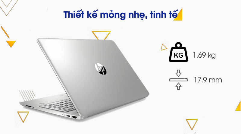 Laptop HP 15s fq1111TU i3 (193R0PA) - Thiết kế