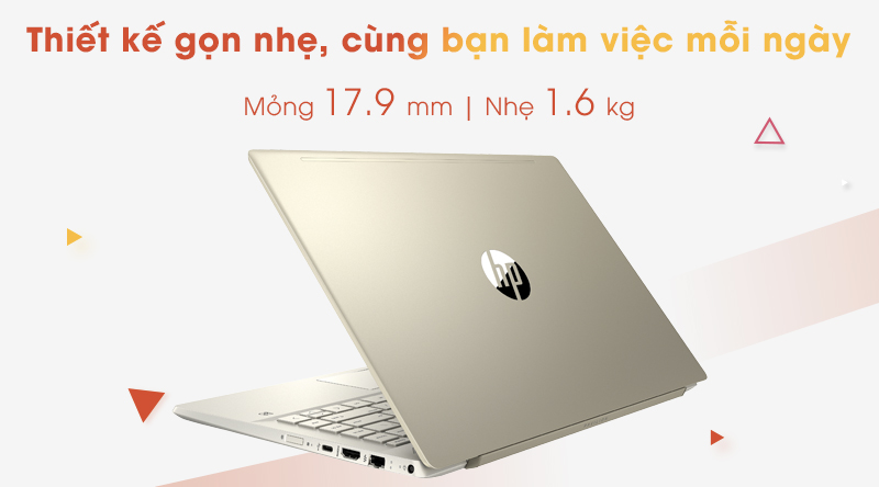 Laptop HP Pavilion 14 ce3067TU | Thiết kế gọn nhẹ