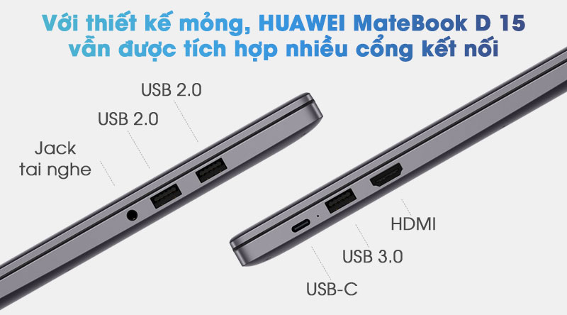 Laptop Huawei MateBook D 15 R5 3500U 8GB/256GB+1TB/Win10 (Boh-WAQ9R)