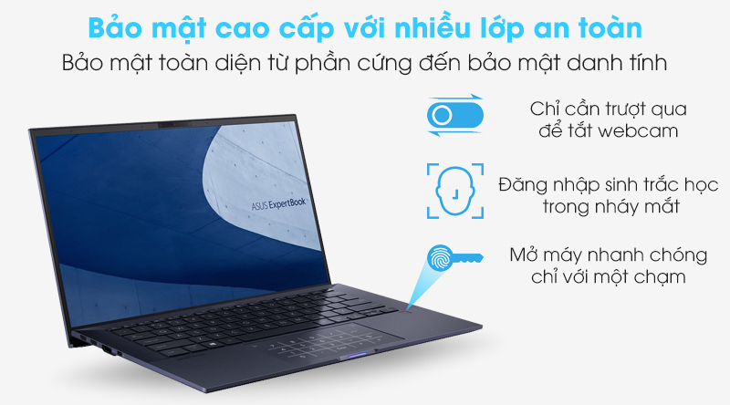 Laptop Asus ExpertBook B9450F i7 10510U/16GB/1TB SSD/Túi/Win10 Pro (BM0616R)