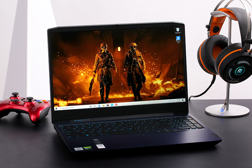 Laptop Lenovo IdeaPad Gaming 3 15IMH05 i7 10750H/8GB/512GB/4GB GTX1650/Win10 (81Y40068VN) Màu Xanh Dương