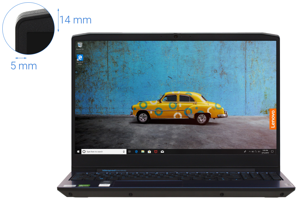 Laptop Lenovo IdeaPad Gaming 3 15IMH05 i7 10750H/8GB/512GB/4GB GTX1650/Win10 (81Y40068VN) Màu Xanh Dương