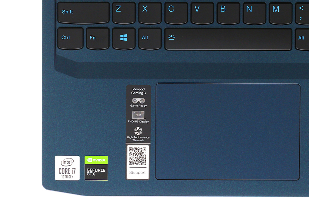 Laptop Lenovo IdeaPad Gaming 3 15IMH05 i7 10750H/8GB/512GB/4GB GTX1650/Win10 (81Y40068VN) Màu Xanh Dương