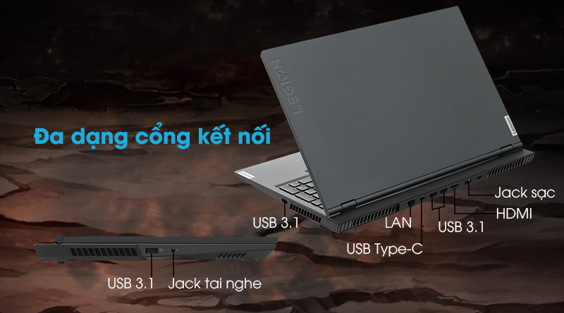 Laptop Lenovo Legion 5 Gaming 15IMH05 i7 10750H/8GB/256GB+1TB/120Hz/4GB GTX1650/Win10 (82AU0051VN)