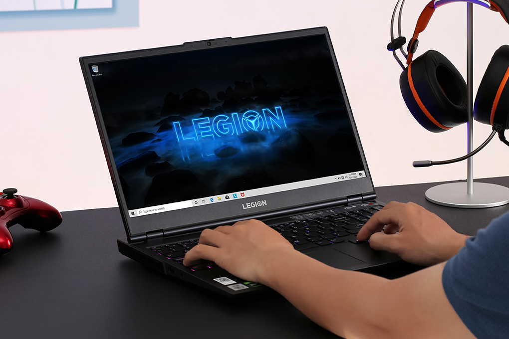 Laptop Lenovo Legion 5 Gaming 15IMH05 i7 10750H/8GB/256GB+1TB/120Hz/4GB GTX1650/Win10 (82AU0051VN) Màu Đen