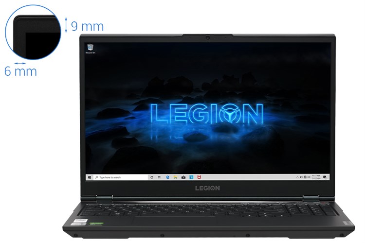 Laptop Lenovo Legion 5 Gaming 15IMH05 i7 10750H/8GB/256GB+1TB/120Hz/4GB GTX1650/Win10 (82AU0051VN) Màu Đen