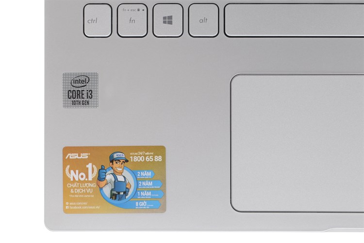 Laptop Asus VivoBook X509JA i3 1005G1/4GB/256GB/Win10 (EJ480T) Màu Bạc