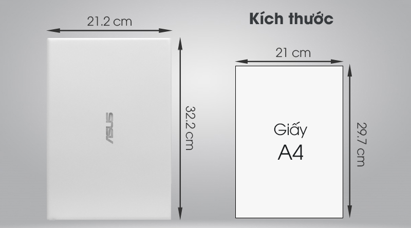 Laptop Asus VivoBook A412FA i3 10110U/4GB/512GB/Win10 (EK1175T)