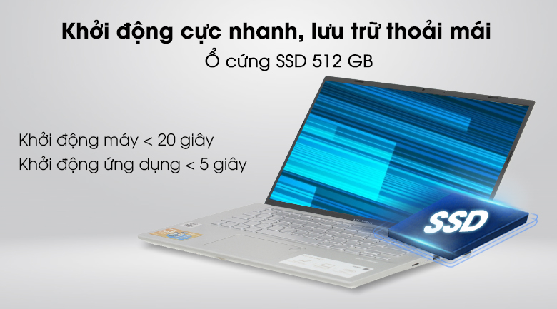 Laptop Asus VivoBook A412FA i3 10110U/4GB/512GB/Win10 (EK1175T)
