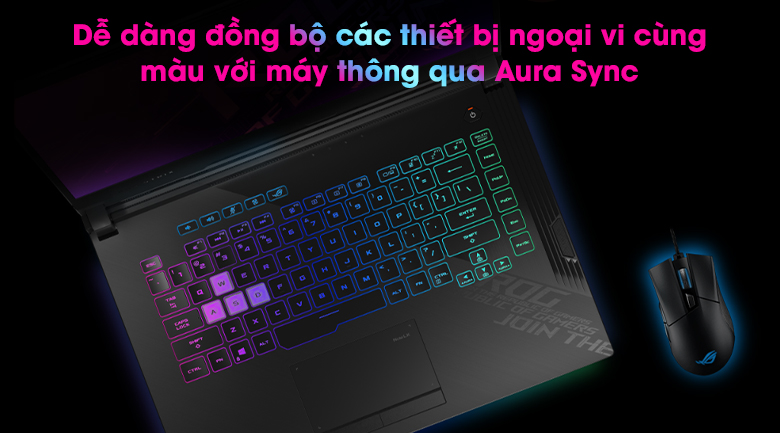 Laptop Asus Gaming Rog Strix G512 i7 10750H/8GB/512GB/144Hz/4GB GTX1650Ti/Win10 (IAL001T)