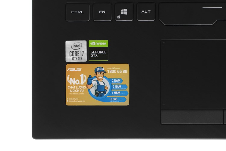 Laptop Asus Gaming Rog Strix G512 i7 10750H/8GB/512GB/144Hz/4GB GTX1650Ti/Win10 (IAL001T) Màu Đen