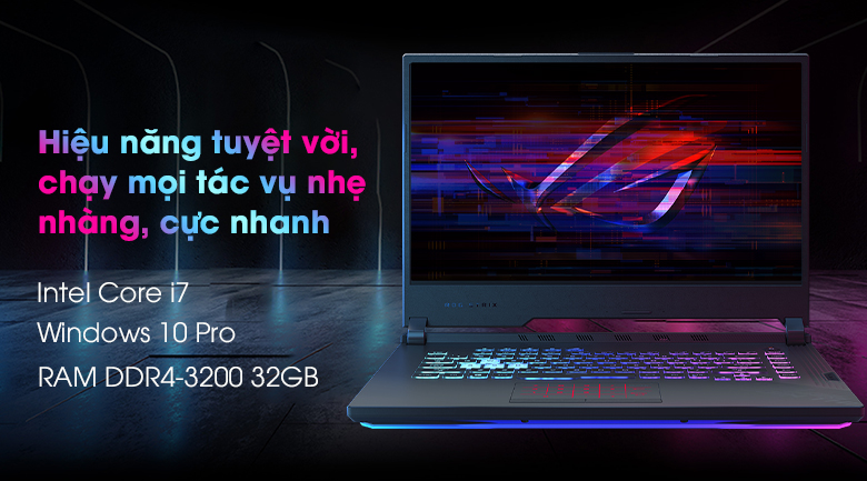 Laptop Asus Gaming Rog Strix G512 i7 (IAL001T) - Cấu hình