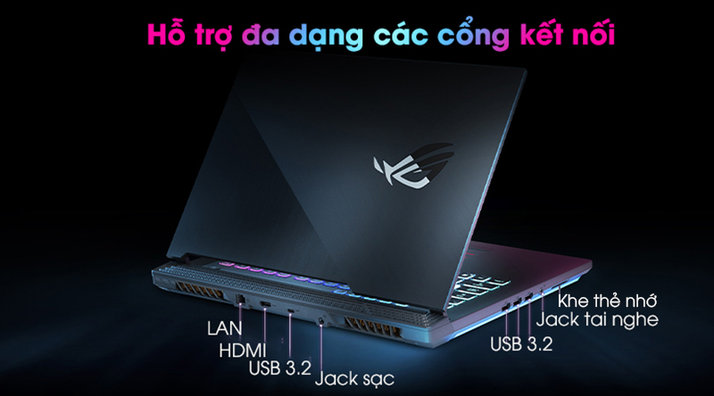 Laptop Asus Gaming Rog Strix G512 i7 (IAL001T) - Kết nối