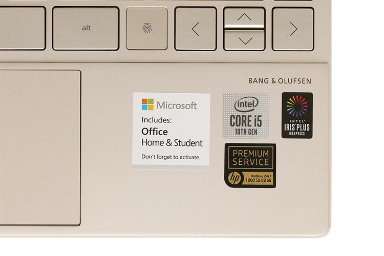 Laptop HP Envy 13 ba0045TU i5 1035G4/8GB/256GB/Office H&S2019/Win10 (171M2PA) Màu Vàng