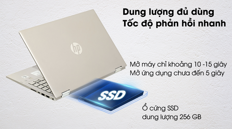 Laptop HP Pavilion x360 14 dw0060TU i3 1005G1/4GB/256GB/Pen/Office H&S2019/Win10 (195M8PA)