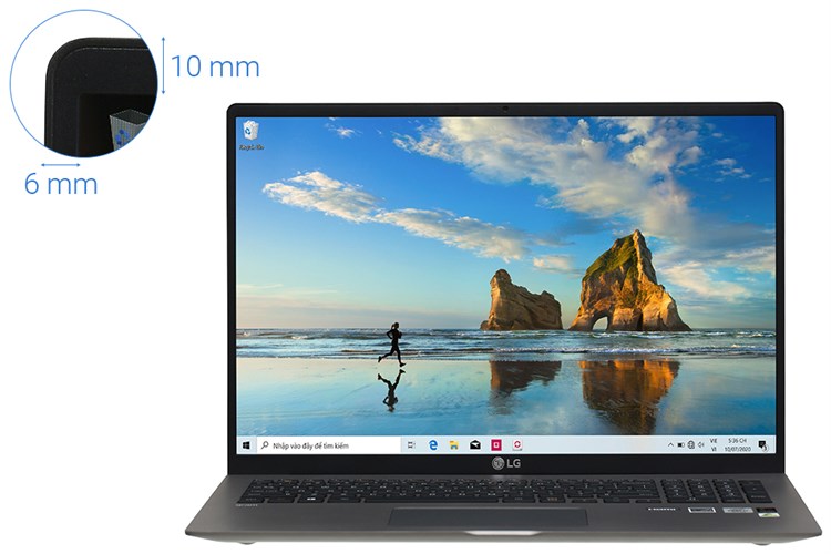 Laptop LG Gram 17  i7 1065G7/8GB/512GB/Win10 (17Z90N-V.AH75A5) Màu Xám
