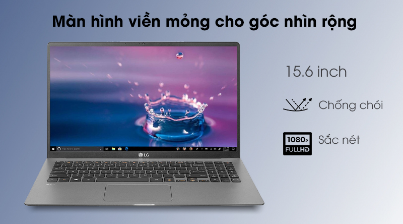 LG Gram 15 i5 (15Z90N-V.AR55A5) - Màn hình 15.6 inch viền mỏng