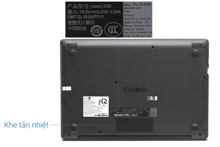 Laptop Dell Vostro 3590 i5 10210U/8GB/256GB/Win10 (GRMGK3) Màu Đen