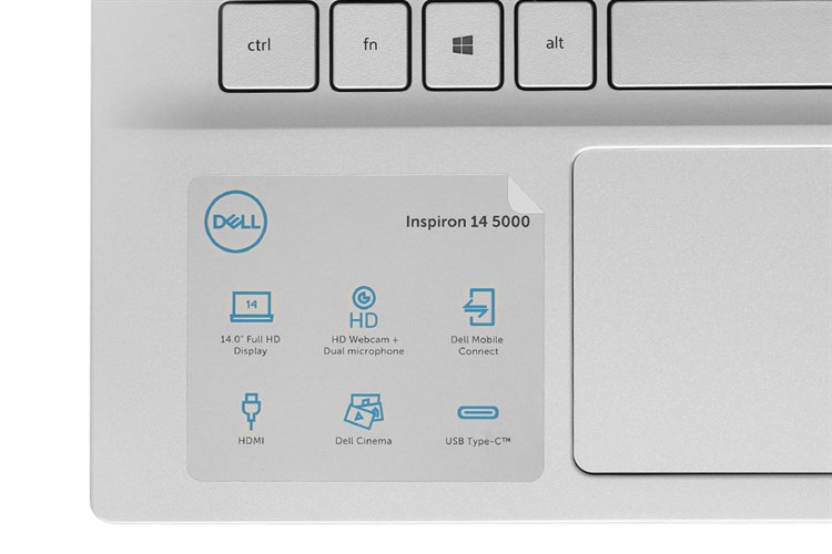 Laptop Dell Inspiron 5490 i5 10210U/8GB/512GB/2GB MX230/Win10 (FMKJV1) Màu Bạc