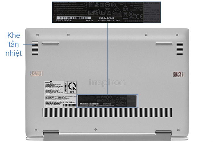 Laptop Dell Inspiron 5490 i5 10210U/8GB/512GB/2GB MX230/Win10 (FMKJV1) Màu Bạc