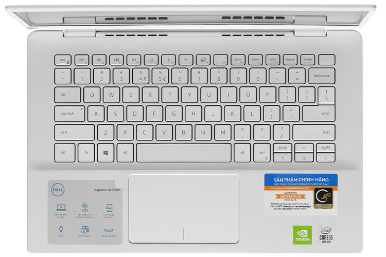 Laptop Dell Inspiron 5490 i5 10210U/8GB/512GB/2GB MX230/Win10 (FMKJV1) Màu Bạc