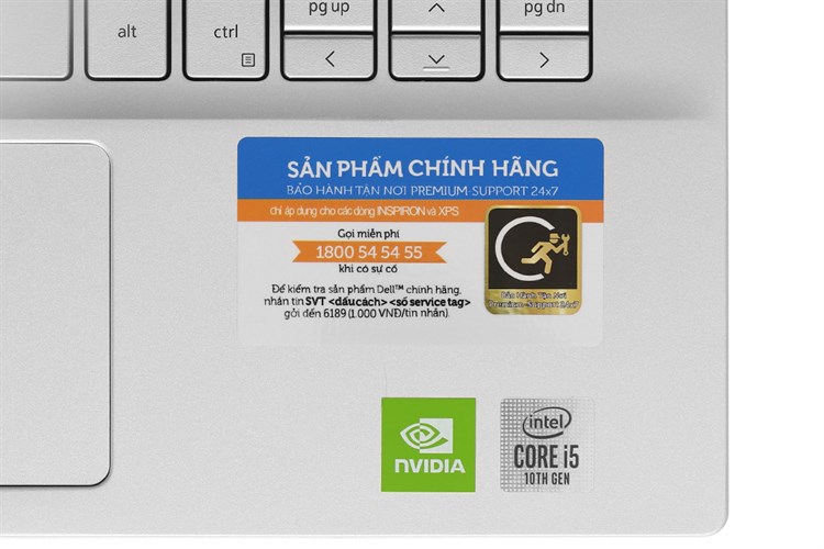 Laptop Dell Inspiron 5490 i5 10210U/8GB/512GB/2GB MX230/Win10 (FMKJV1) Màu Bạc