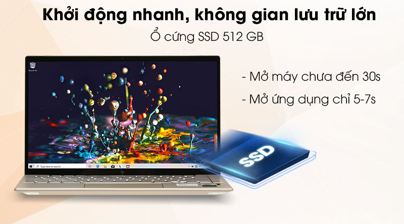 Laptop HP Envy 13 ba0047TU i7 1065G7/8GB/512GB/Office H&S2019/Win10 (171M8PA)