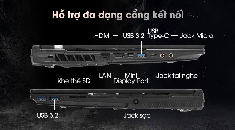 Laptop MSI Gaming Leopard 10SDK GL65 i7 10750H/16GB/512GB/144Hz/6GB GTX1660Ti/Balo/Win10 (242VN)