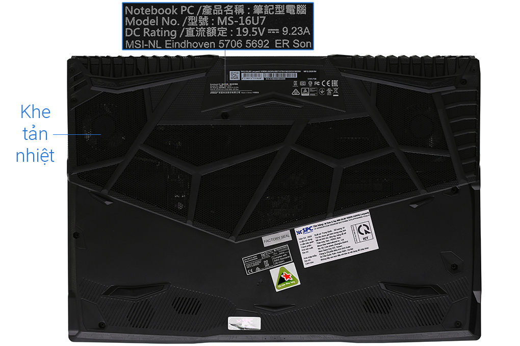 Laptop MSI Gaming Leopard 10SDK GL65 i7 10750H/16GB/512GB/144Hz/6GB GTX1660Ti/Balo/Win10 (242VN) Màu Đen